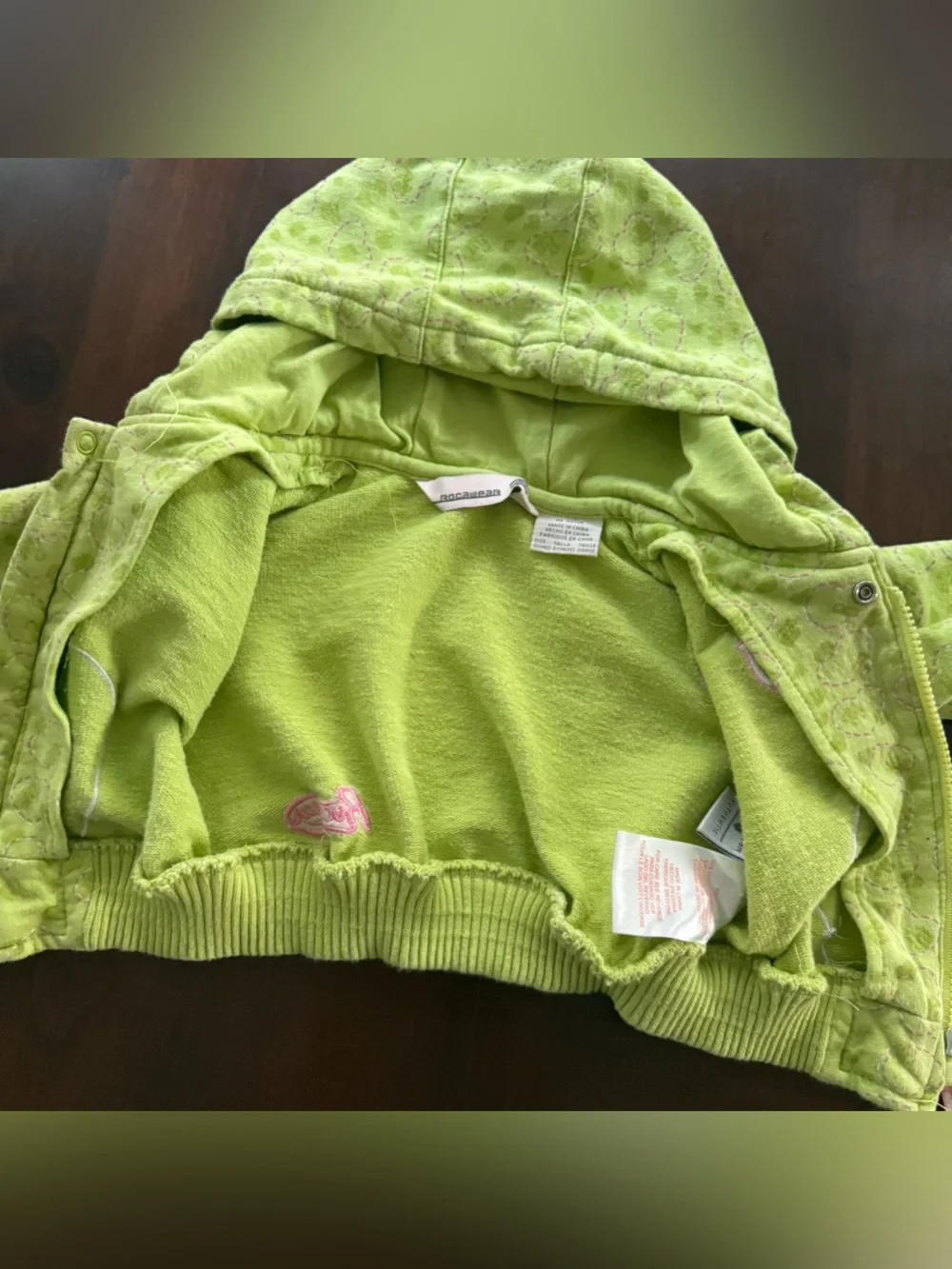 Y2K Rocawear Hoodie Baby Girl Size 0-6 M